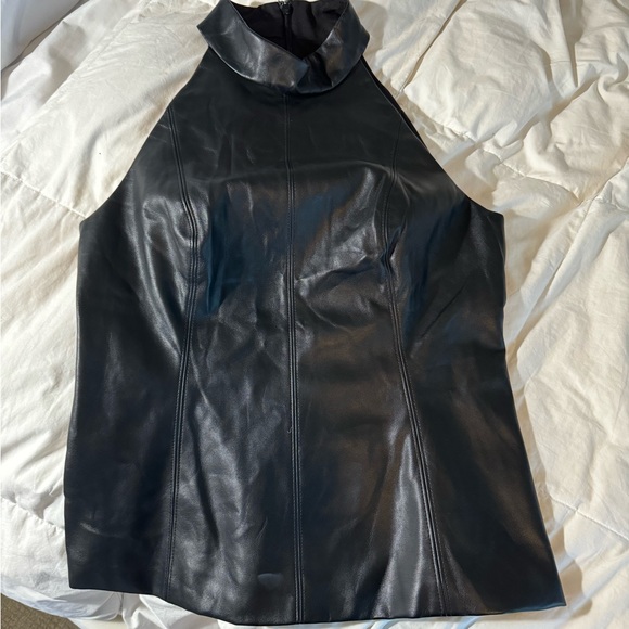 White House Black Market Tops - White House black market leather top